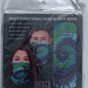 Briaco Multi-Functional Head & Neck Wear - Blue and Green